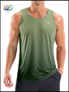 UPF 50+ Dry Fit Tank Top for Men - Sleeveless Workout Shirt